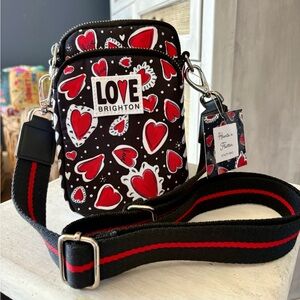 Brighton Hearts of Flutter Utility crossbody Bag